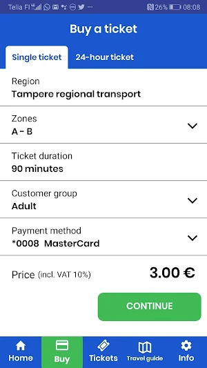 Nysse Mobile Screenshot 1