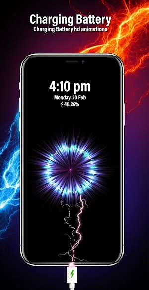 3D Battery Charging Animation Screenshot 0