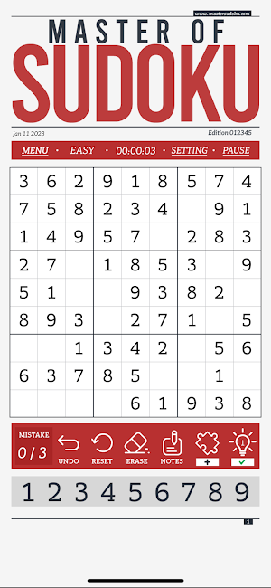 Sudoku Master - Number Puzzles Screenshot 2