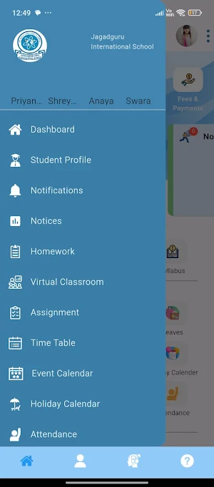 Jagadguru International School Screenshot 1