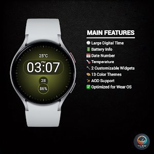 Moonlight Digits - watch face Screenshot 1