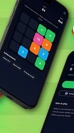Neon 2048 Screenshot 2