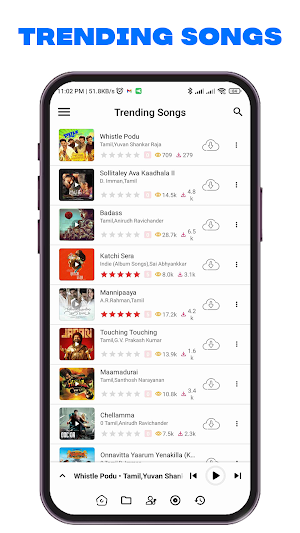Masstamilan: HD MP3 Player Screenshot 1