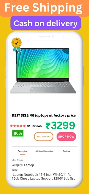 Laptop Online Shopping App Screenshot 3