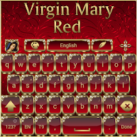 Virgin Mary Red Go Keyboard theme