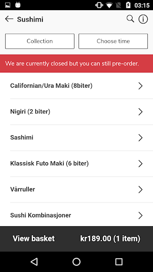 Sushimi Screenshot 1