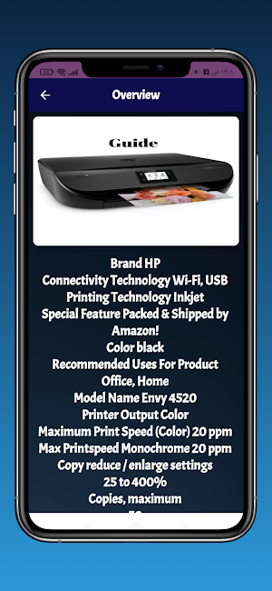 HP Envy 4520 Printer guide Screenshot 1