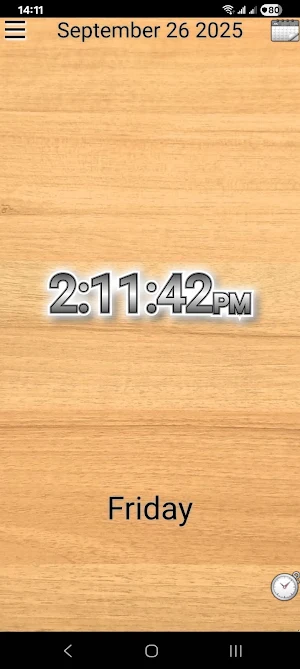 Talking Calendar Clock Screenshot 0
