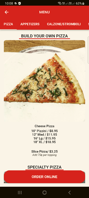 Roberts Italian Restaurant Screenshot 2
