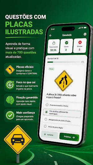Simulado CNH Detran 2026 Screenshot 2