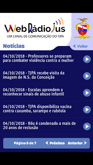 Web Rádio Jus Screenshot 2