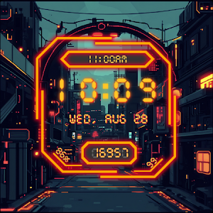 Cyber Neon Watch Face Screenshot 0