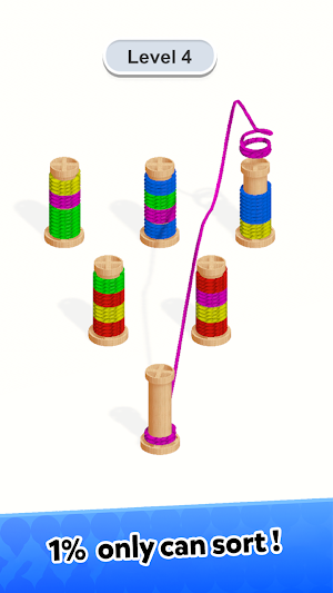 Rope sort Puzzle Screenshot 2