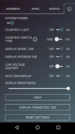LEDGlow Automotive Control Screenshot 2