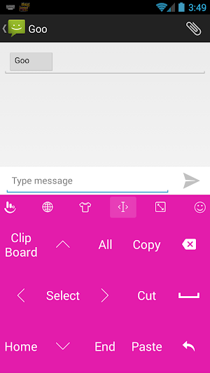 Keyboard Theme Flat Pink Screenshot 2