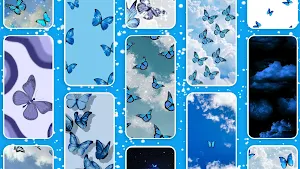 Blue Butterfly Wallpaper Screenshot 0