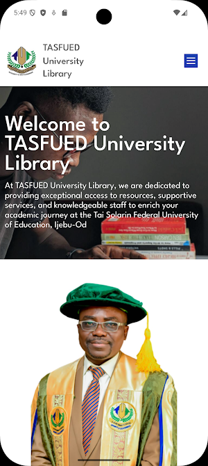 TASFUED University Library Screenshot 0