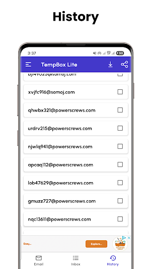 TempBox Lite - Temporary Email Screenshot 3