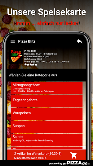 Pizza Blitz Waldenbuch Screenshot 3