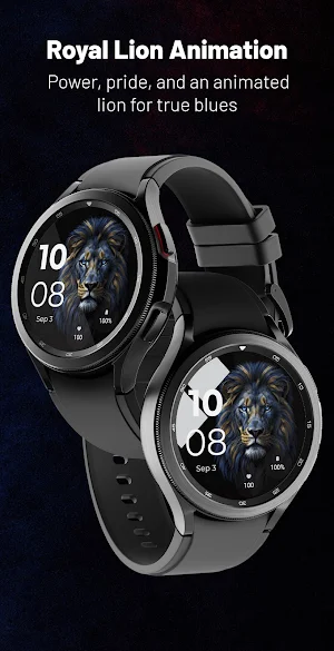 Royal Lion Animation WatchFace Screenshot 3