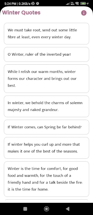 Winter Quotes and Sayings Screenshot 0