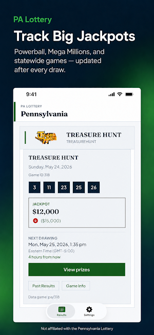 Pennsylvania Lottery Results Screenshot 3