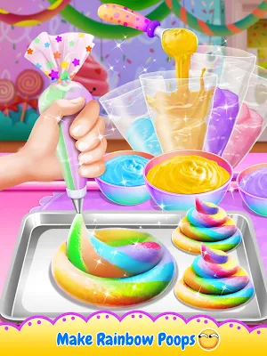 Unicorn Poop - Sweet Trendy Desserts Food Maker Screenshot 1