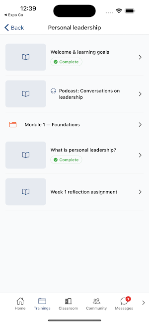 CoursePoint Learn Screenshot 2
