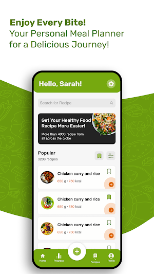TrakEat - Calories Tracker Screenshot 2