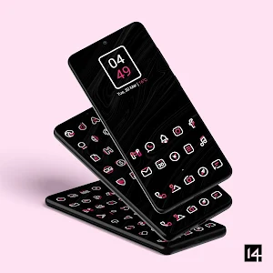 Aline Pink: linear icon pack Screenshot 0
