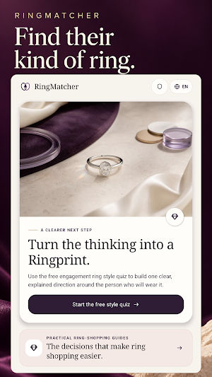 RingMatcher: Engagement Rings Screenshot 0