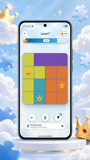 CrownGrid – Queen Puzzle Screenshot 2