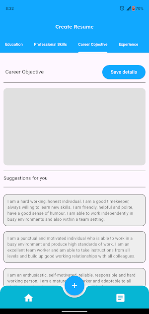 Resume Craftor Screenshot 3