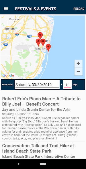 Ocean County Festivals Screenshot 0