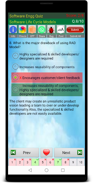 Software Engineering Quiz Screenshot 3
