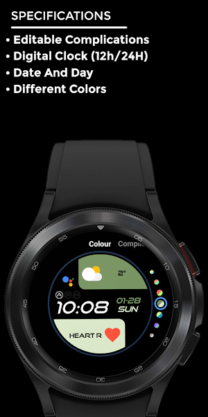 Nighty Digital 25 - watch face Screenshot 3