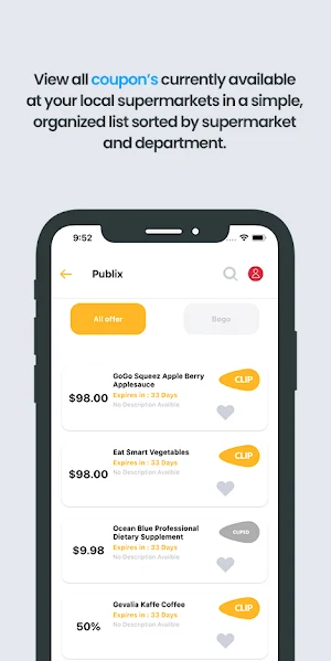 JustBOGOS - Grocery Deal Alert Screenshot 2