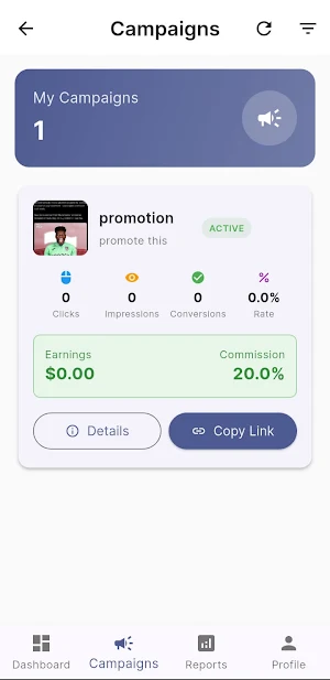 Sales Bets Advertisers App Screenshot 3