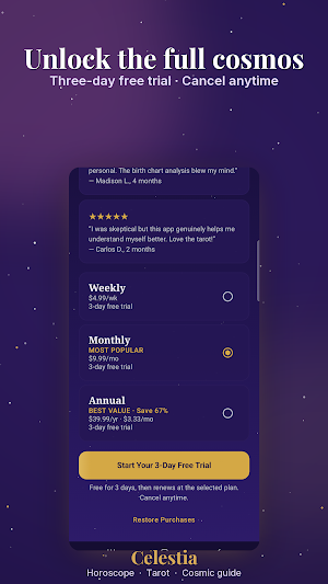 Celestia: Horoscope & Tarot Screenshot 2