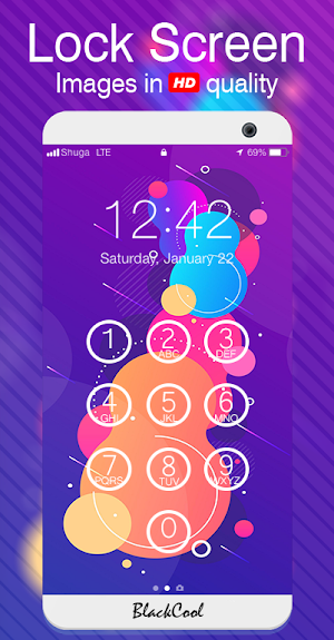 Amoled lockscreen 3D Screenshot 2