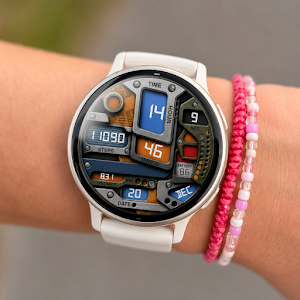 Steel Gear Digital Watch Face Screenshot 1