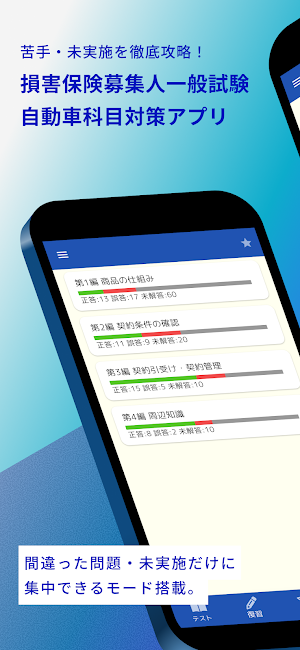 損害保険募集人一般試験 自動車保険科目 問題集 Screenshot 0