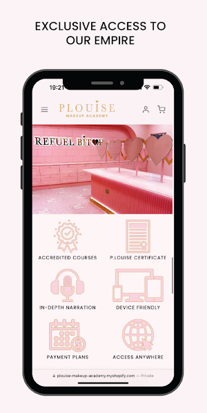 P. Louise Makeup Academy Screenshot 1