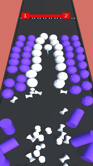 ball rolling rush: color bump Screenshot 1
