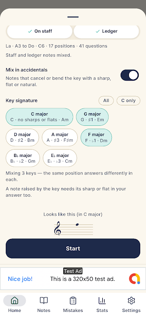 Note Trainer: Sight Reading Screenshot 2