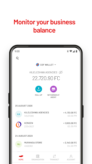 M-PESA Business RDC Screenshot 1