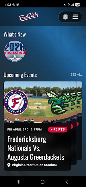 FredNats Rewards App Screenshot 1