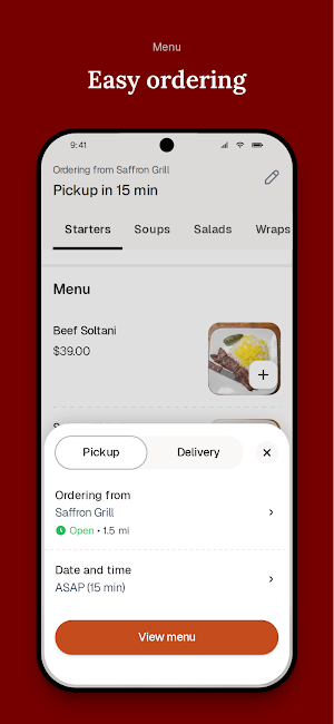 Saffron Grill Screenshot 2