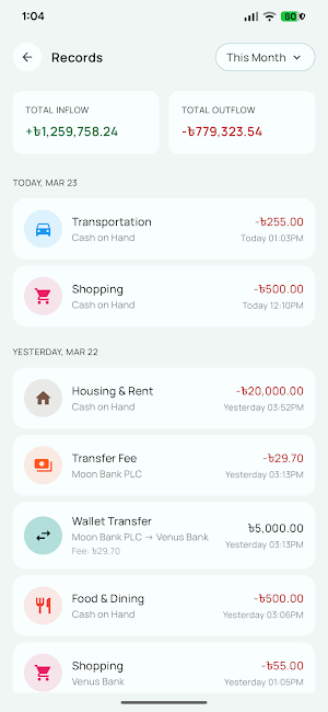 FinFlow: Money Tracker Screenshot 0