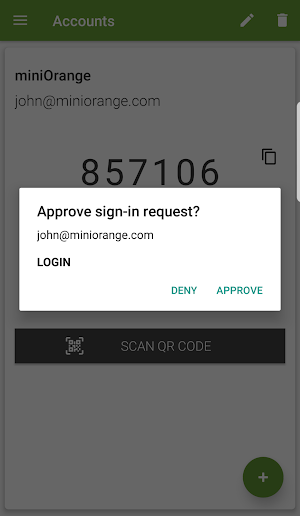 Authenticator Screenshot 1